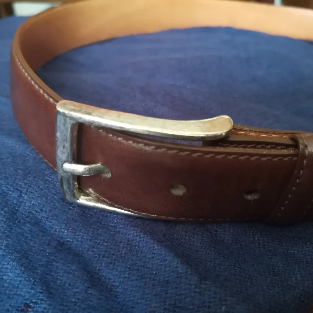 MARTIN DINGMAN Genuine Coachman Leather   Belt in Brown